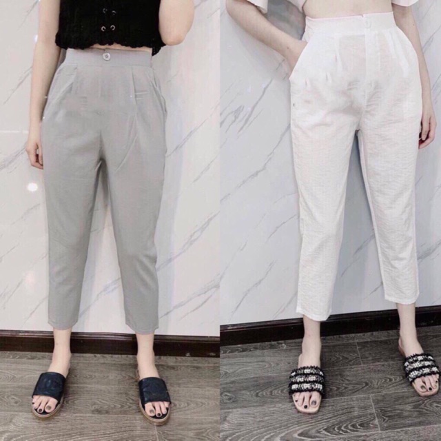 Quần đũi lụa baggy khoá trước