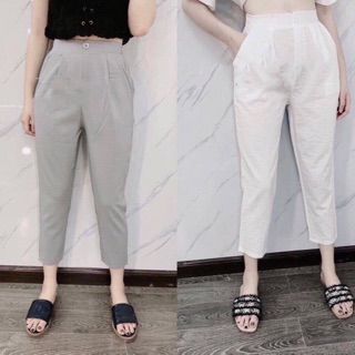 Quần đũi lụa baggy khoá trước