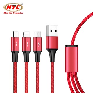 CÁP SẠC 3IN1 UNITEK C4049RD