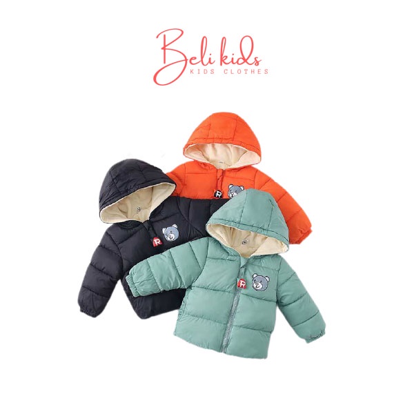Áo Khoác Beli Kids Lót Lông 3 Lớp Dày Dặn, Giữ Ấm Tốt, Áo Khoác Thu Đông Pucca Cho Bé Trai, Bé Gái 2-5 Tuổi PC 61