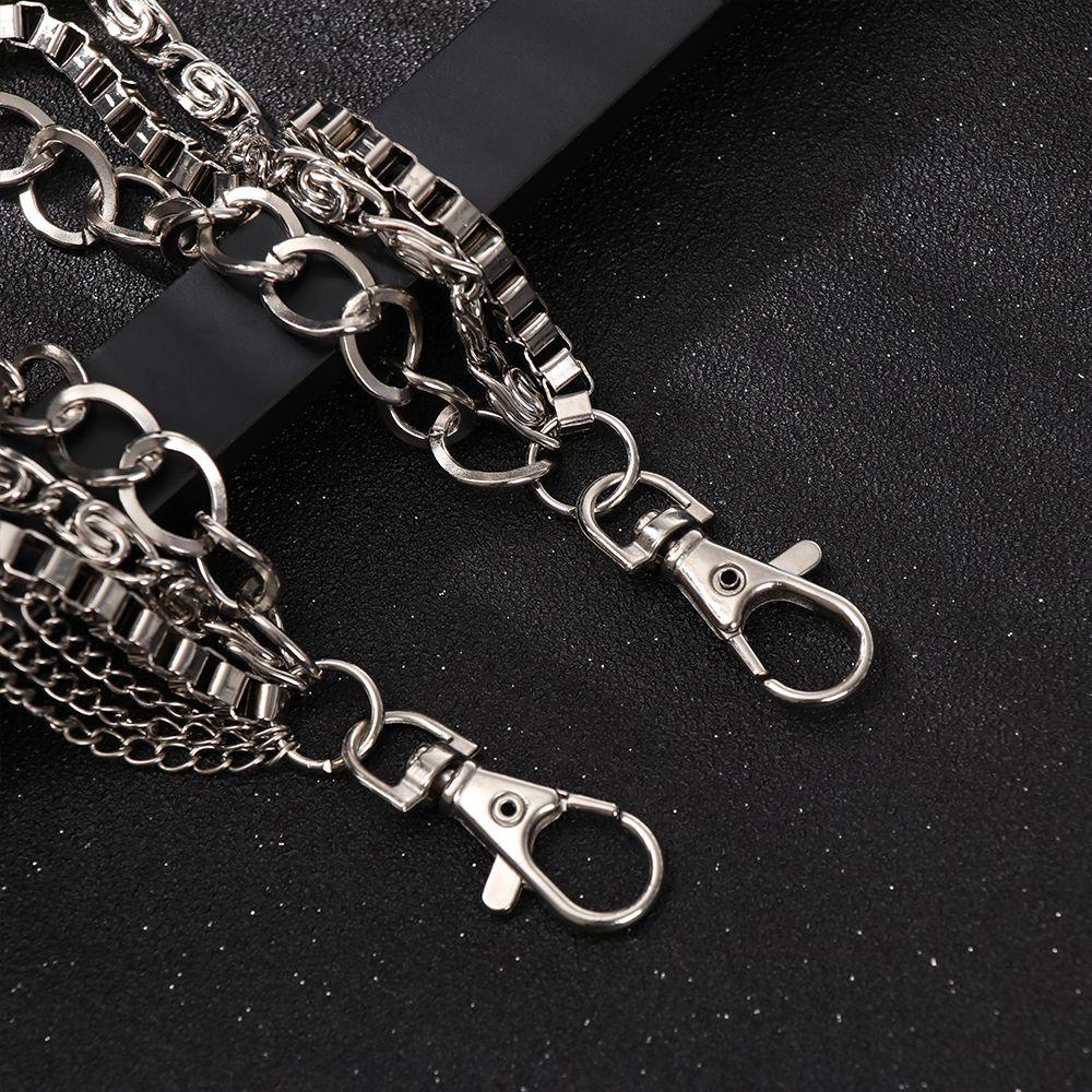 Móc Khóa Quần Jeans Đính Đinh Tán Thời Trang Cá Tính Cho Nam