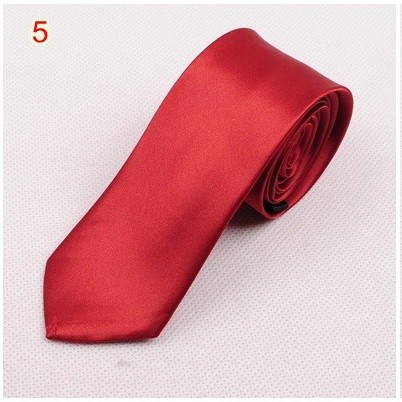 Cà vạt lụa phi bóng bản nhỏ 5cm