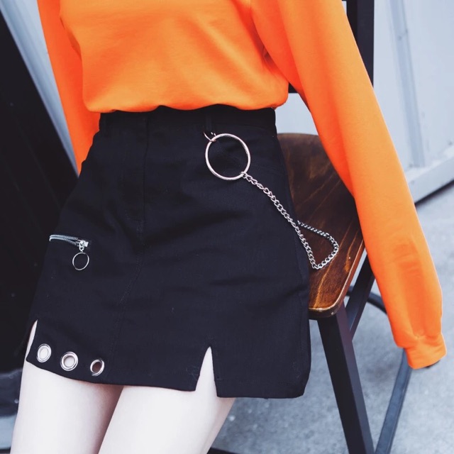 Chân váy CHAIN RINGS ( có ảnh thật phía sau ) kèm cả dây xích | BigBuy360 - bigbuy360.vn