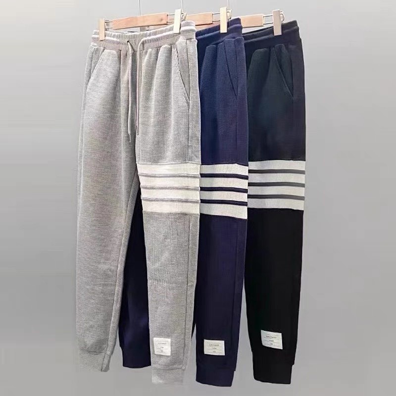 Quần thể thao nam nữ chất vải tổ ong co giãn thoải mái, quần nam nữ thu đông dài Jogger Thom