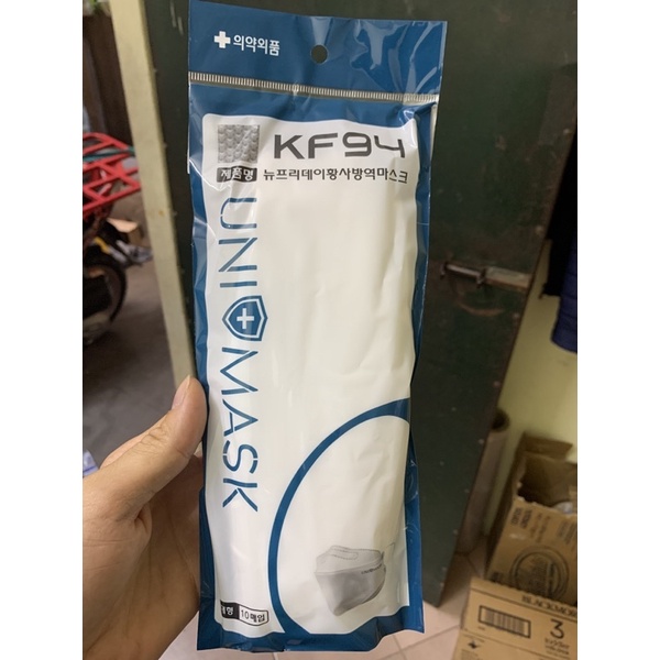 Túi 10 Chiếc Khẩu trang KH Mask KF94 sản xuất theo công nghệ hàn quốc