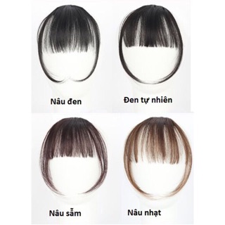 Tóc mái thưa tóc thật