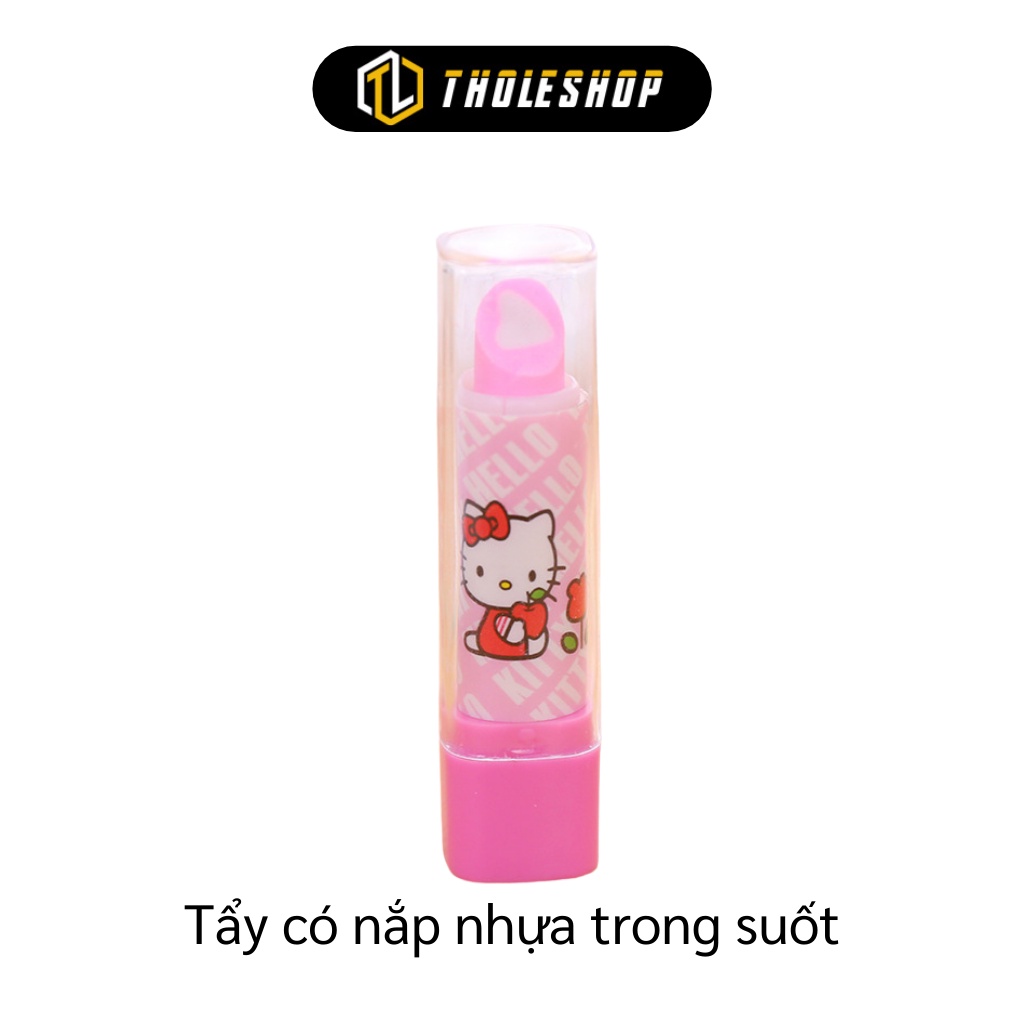 Dụng Cụ Học Tập - Gôm Tẩy Bút Hình Cây Son, Không Chứa Chất Độc Hại, nhiều màu sắc thú vị 7462