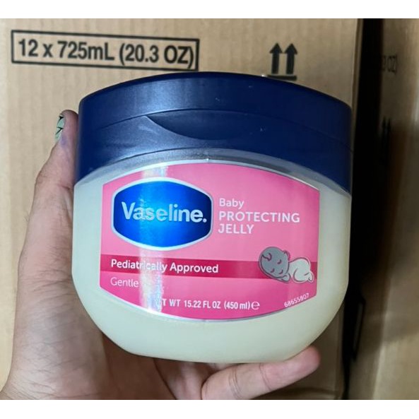 Sáp Dưỡng Ẩm Vaseline cho bé 368g  Hồng Sale Date 12 2024