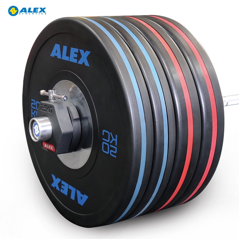 Bộ Khóa Đòn Tạ Olympic Collars ALEX Cao Cấp Chính Hãng  Nặng 2.5kg Bằng Gang, Phi 50mm