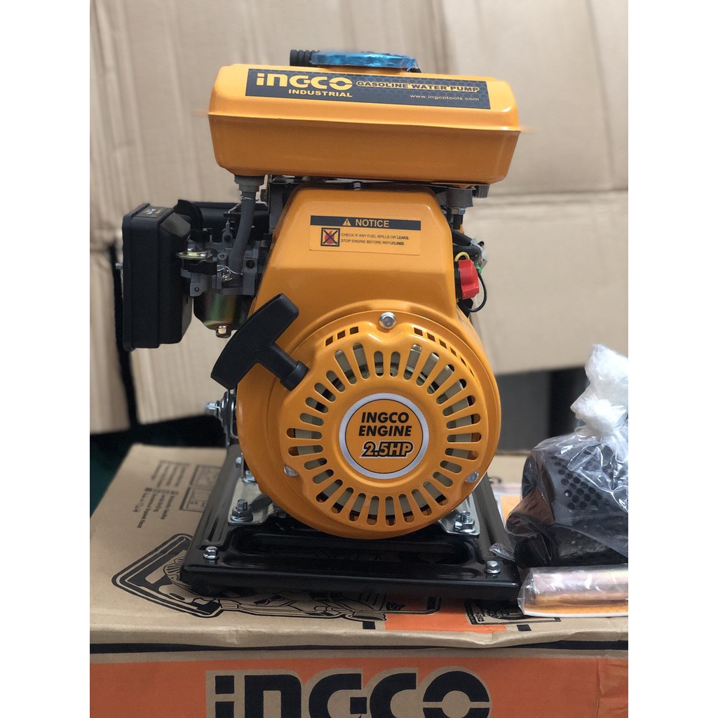 2.5HP Máy bơm nước dùng xăng hiệu INGCO GWP102