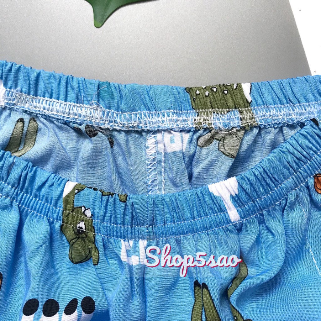 Đồ bộ lanh (tole) mặc nhà nữ SHOP5SAO đùi hai dây, quần có túi (50-75kg)
