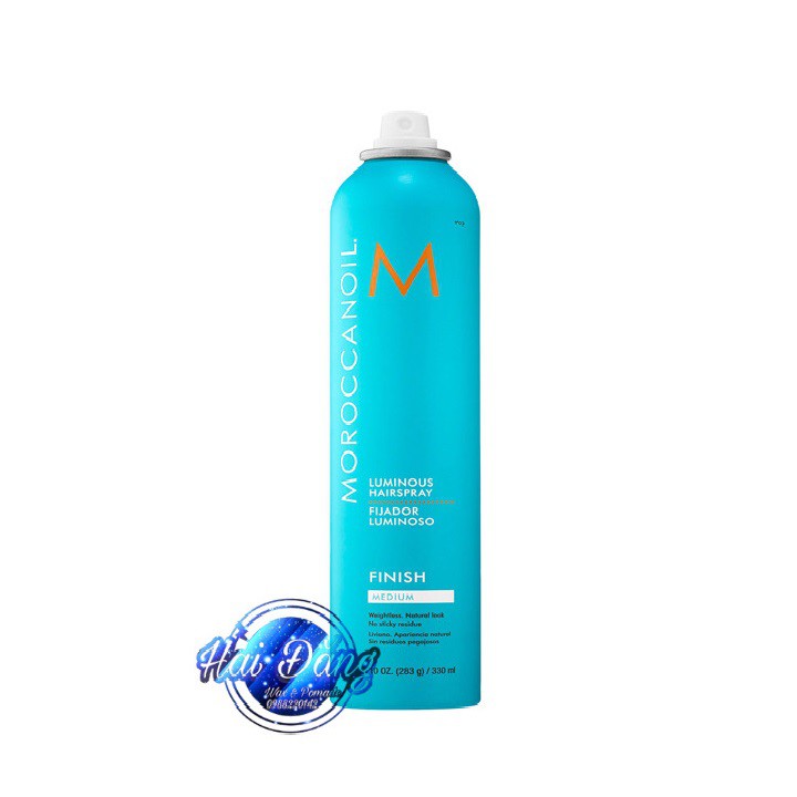 [HÀNG NHẬP KHẨU] Gôm Xịt Giữ Nếp Tóc Linh Hoạt Moroccanoil Finish Strong 330ml Chính Hãng