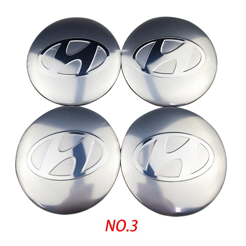 Set 4 Miếng Dán Logo 56mm Dùng Để Trang Trí Xe Ô Tô Hyundai