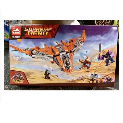 Xếp hình marvel nonlego 76107 10839 Vệ binh ngân hà đại chiến Thanos