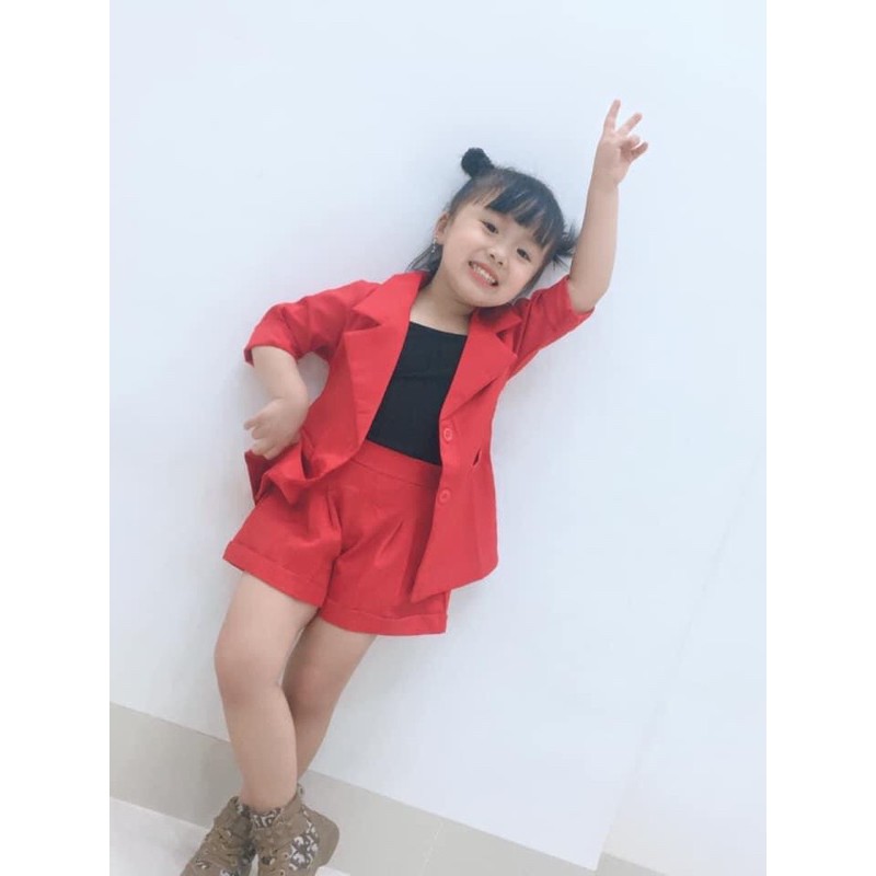 Sét vest cho bé màu hông, nu, cam, đen,đỏ