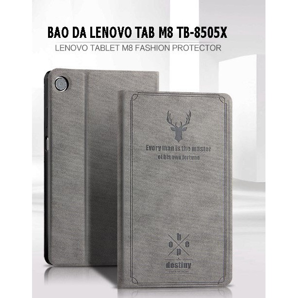 [ Freeship + Quà Tặng ] Bao da Lenovo Tab M8 TB-8505X cao cấp | Họa tiết Deer | Tặng kèm bút cảm ứng và que chọc sim | BigBuy360 - bigbuy360.vn