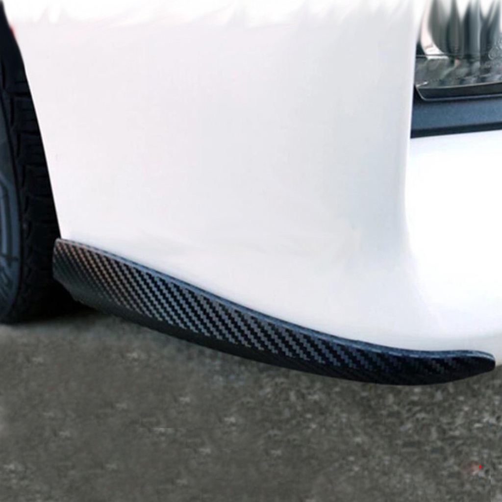 Bộ 2 Miếng Dán Bảo Vệ Góc Xe Hơi Chống Va Chạm Chất Liệu Sợi Carbon