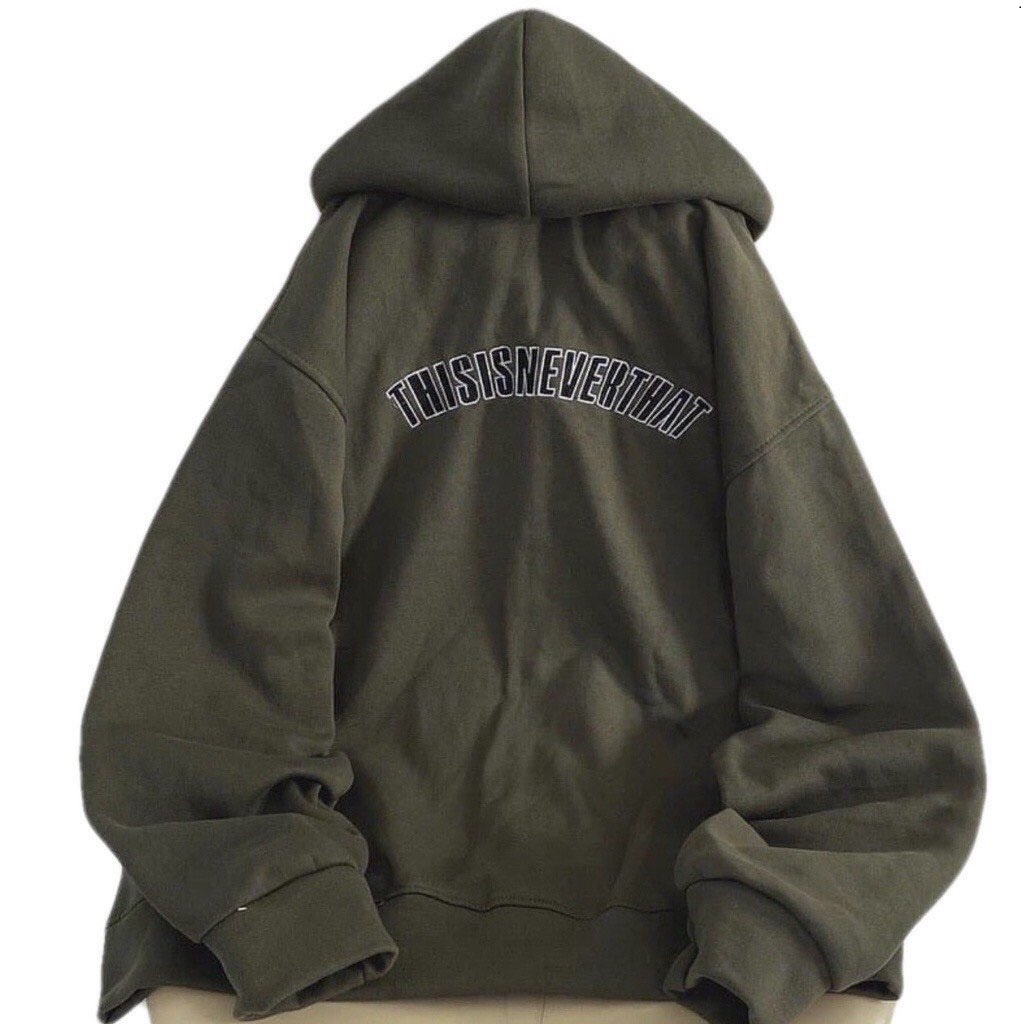 Áo khoác nỉ Hoodie mũ khóa THIS,mũ 2 lớp to chất nỉ da cá chân cua Tàu, mặt vải cotton,form thụng oversize