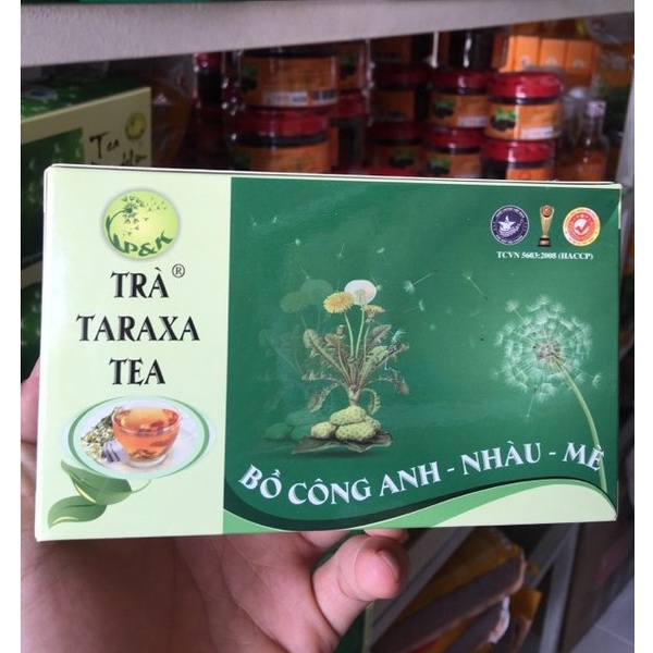 Trà TARAXA (Bồ Công Anh-Nhàu-Mè) 80gr (50 túi lọc) Giải độc, Ngừa viêm khớp, đau nhức, hạ cholesterol, nhuận trường