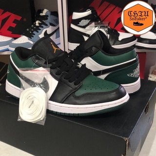 Giày Sneaker nam nữ Jordan cổ thấp xanh lá Green black phiên bản caocấp giày nam nữ jd1 cổ thấp xanh lá