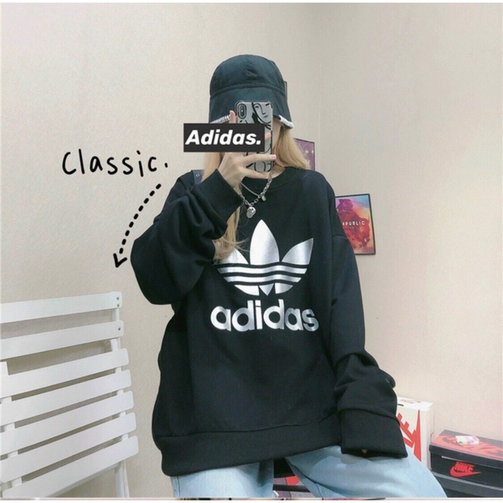 ÁO NỈ 2 MÀU ĐEN TRẮNG