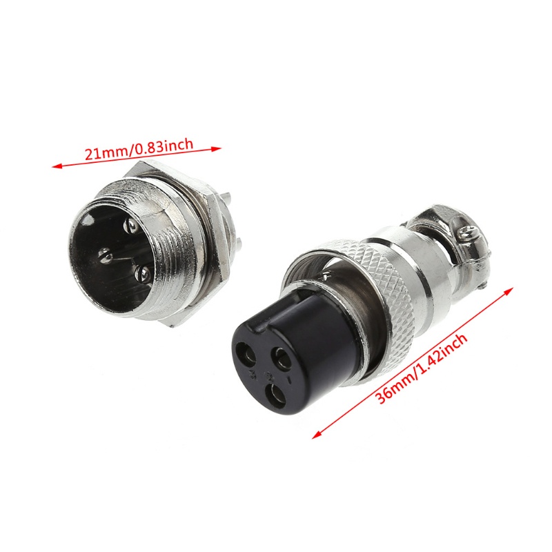 Đầu nối bảng dây điện GX16 16mm 2/3/4/5/6/8/9 chấu thông dụng