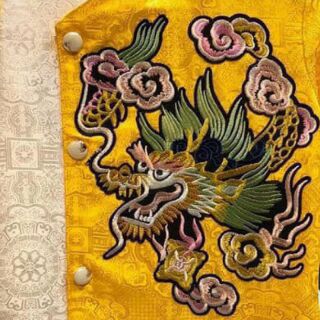 Áo dài gấm bé trai