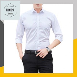 Áo sơ mi dài tay cặp đôi nam- nữ trơn