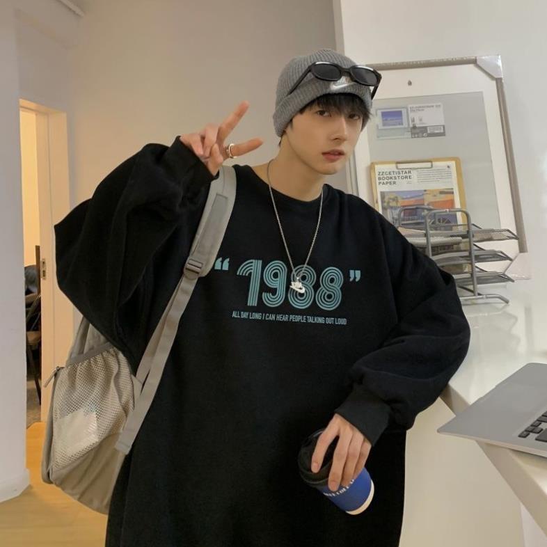 Áo Sweater , Áo Nỉ 1988 Form Rộng Uniex Phong Cách Ulzzang | BigBuy360 - bigbuy360.vn