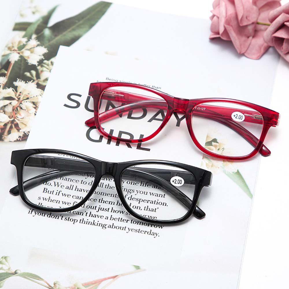 Kính Đọc Sách Gọng Vuông Bằng Nhựa Resin Màu Nâu Thời Trang