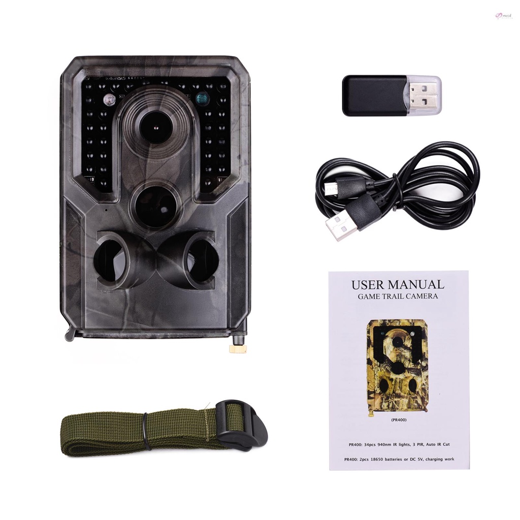 Camera hành trình Andoer Wildlife FHD 1080P 120 góc rộng 0.8s IR IP54 32GB chống thấm nước với tầm nhìn ban đêm tốt 1/4 giao diện
 | BigBuy360 - bigbuy360.vn