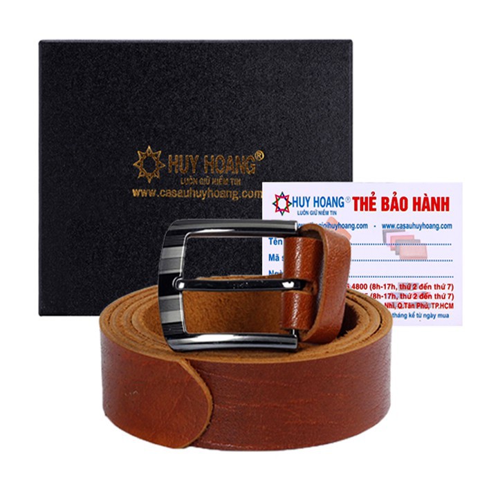Thắt lưng nam da bò 1 lớp màu da HF4104