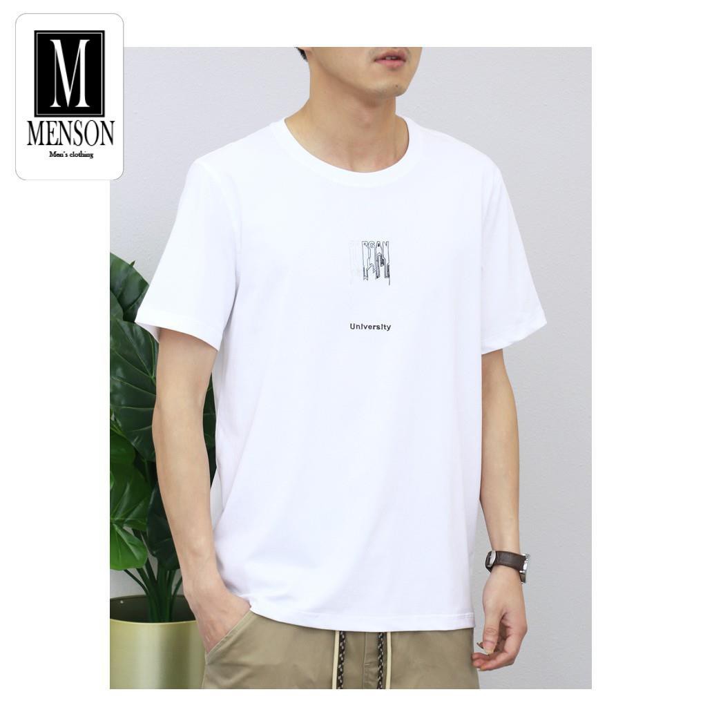 [Hàng Cao Cấp] Áo Thun Nam, Áo Phông Nam Cổ Tròn Cao Cấp Vải Cotton Co Giãn 4 Chiều Chất Mát Mùa Hè - MENSON M1139 | BigBuy360 - bigbuy360.vn