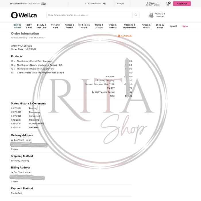 [BILL CANADA] Serum The Ordinary Retinol 1% in Squalane tinh chất chống lão hóa da &amp; làm sáng da