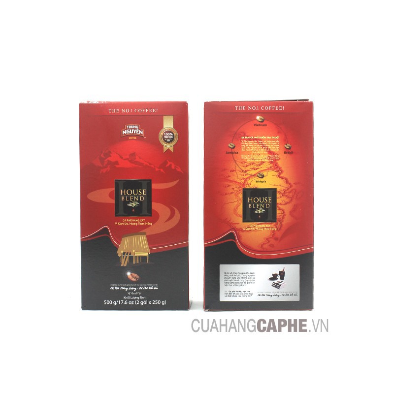 Cà Phê  Rang Xay Trung Nguyên House Blend  _Hộp 500 gram