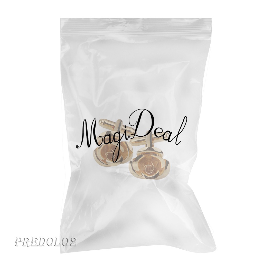 Khuy Măng Sét Bằng Đồng Hình Hoa Hồng Màu Vàng Predolo2 2 Làm Quà Sinh Nhật Cho Nam Nữ