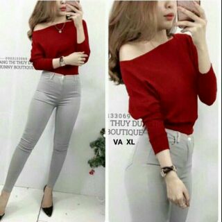 Áo lệch vai mẫu đẹp