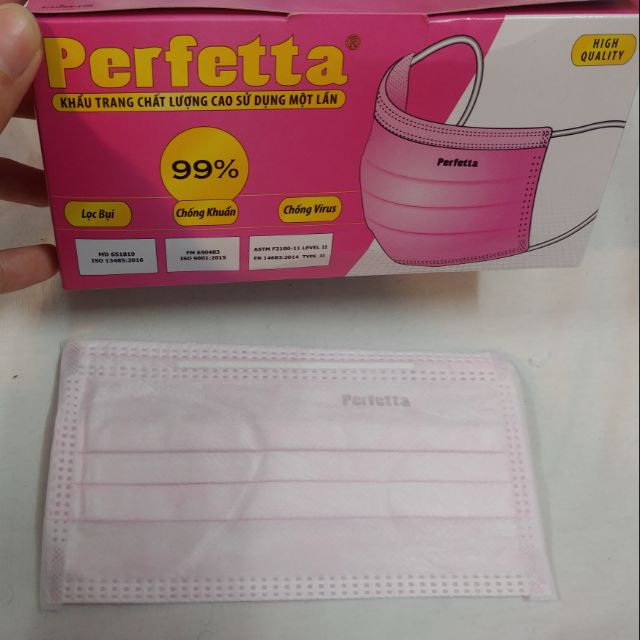 Hộp khẩu trang Perfetta 50 cái