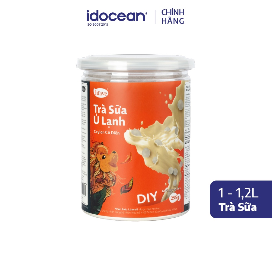 TRÀ SỮA Ủ LẠNH - VỊ CEYLON CỔ ĐIỂN - LÚAVE - 255GR - PHONG CÁCH PHA TRÀ SỮA MỚI, THƠM VỊ TRÀ, ĐẬM VỊ BÉO!