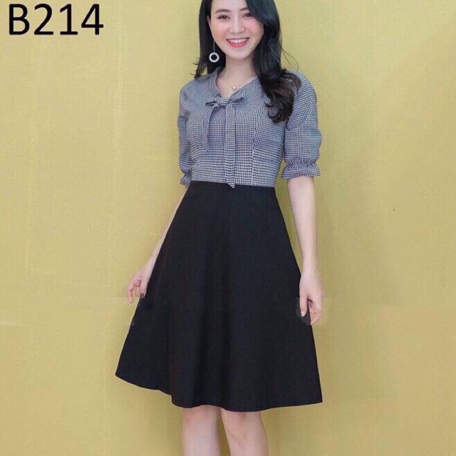 Đầm liền phối màu(size M,L,XL,XXL)