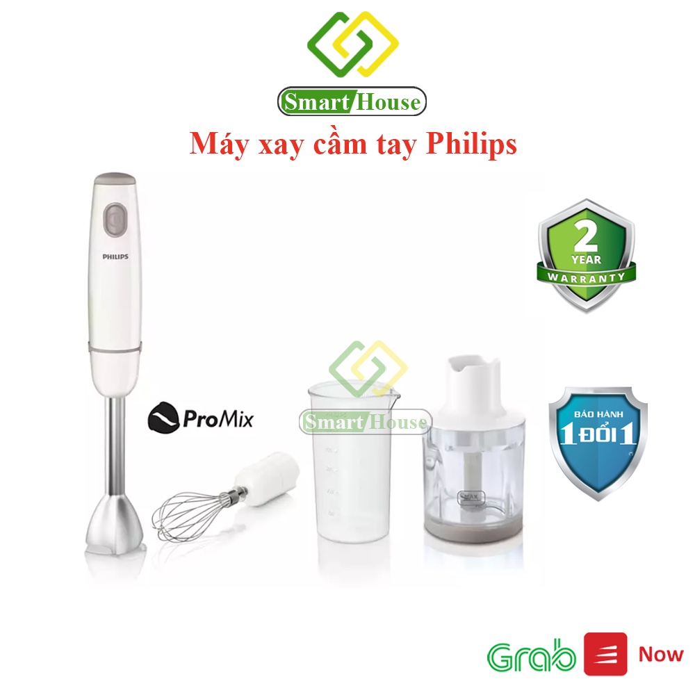 HR1607 - Máy xay cầm tay Philips HR1607 550W - Hàng chính hãng - Smart House