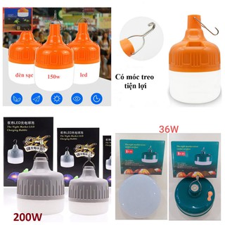 [5❤️][FREESHIP] ĐÈN LED SẠC TÍCH ĐIỆN TỪ 50W ĐẾN 200W (TRẮNG, XANH, CAM) (XANH) [HCM]