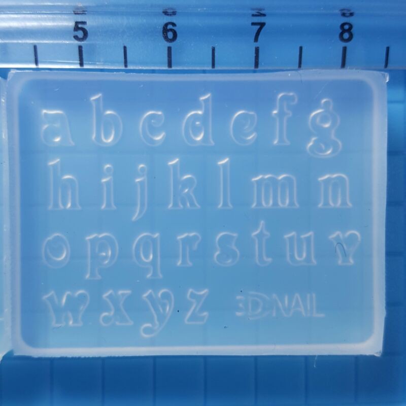 Khuôn silicon chữ cái  3dnail font chữ đẹp