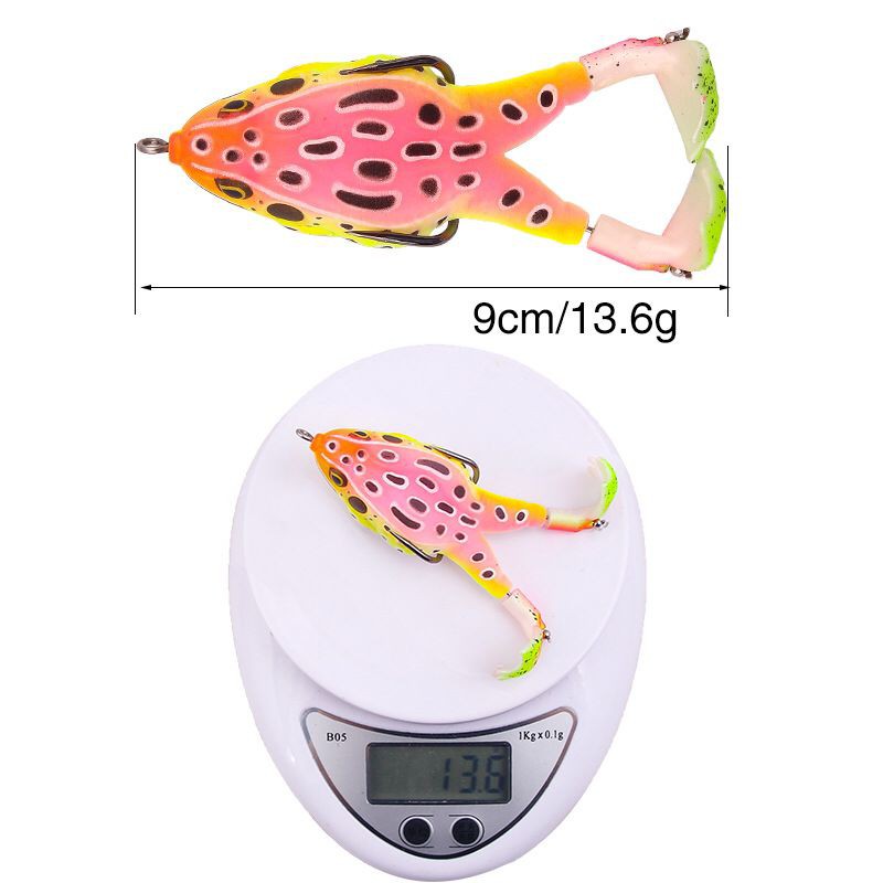 Mồi Câu Cá Giả Hình Ếch 9cm 13.6g