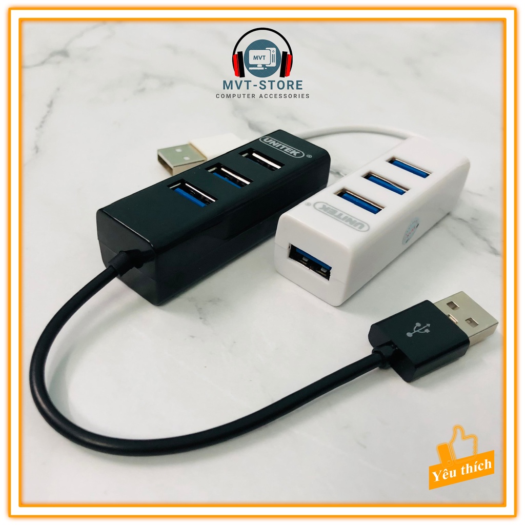 Hub usb bộ chia cổng usb 4 port 4 cổng máy tính laptop MVT Store HB04