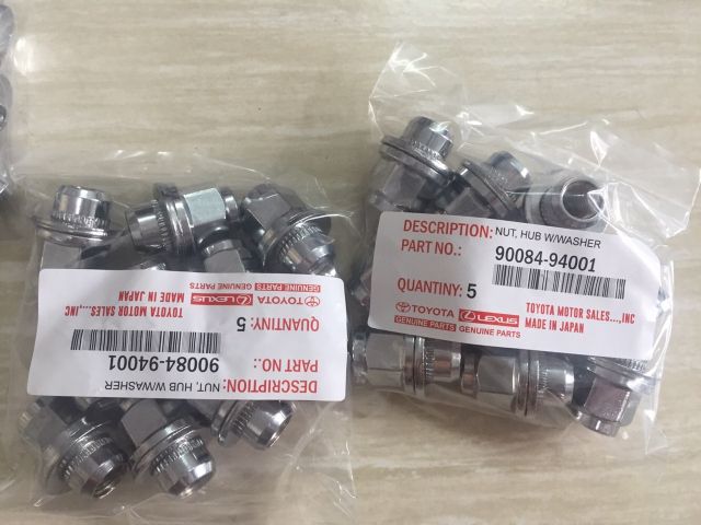 Ốc tắc kê, ốc lốp xe Ford Ranger, BT50, Vios, Innova, Fortuner, i10, Morning các dòng xe