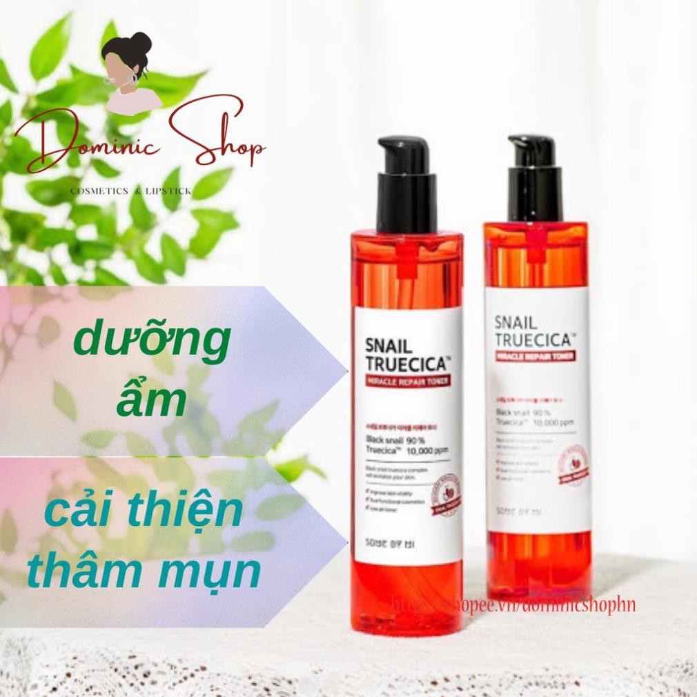 Nước Hoa Hồng Cân Bằng Da, Giúp Da Săn Chắc Chiết Xuất Ốc Sên Some By Mi Snail Truecica Miracle Repair Toner 135ml