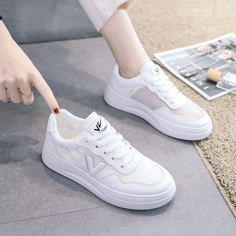 Giày Nữ, Giày Sneaker Nữ G15 Màu Trắng Hot 2021 Phong Cách Hàn Quốc Đi Học Đi Chơi | BigBuy360 - bigbuy360.vn