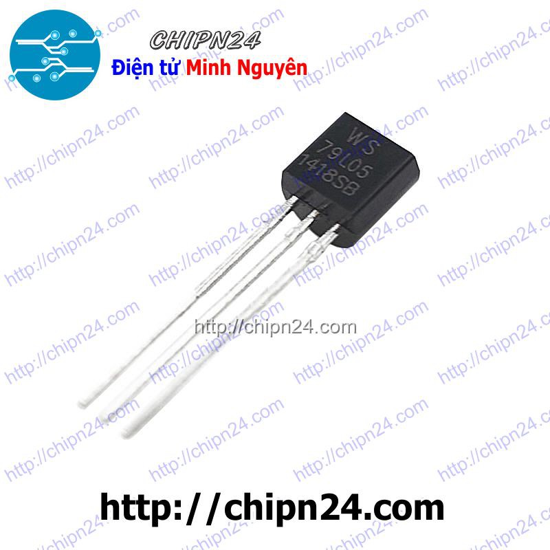 [5 CON] IC 79L05 TO-92 (Chân Cắm) (7905 -5V 100mA)