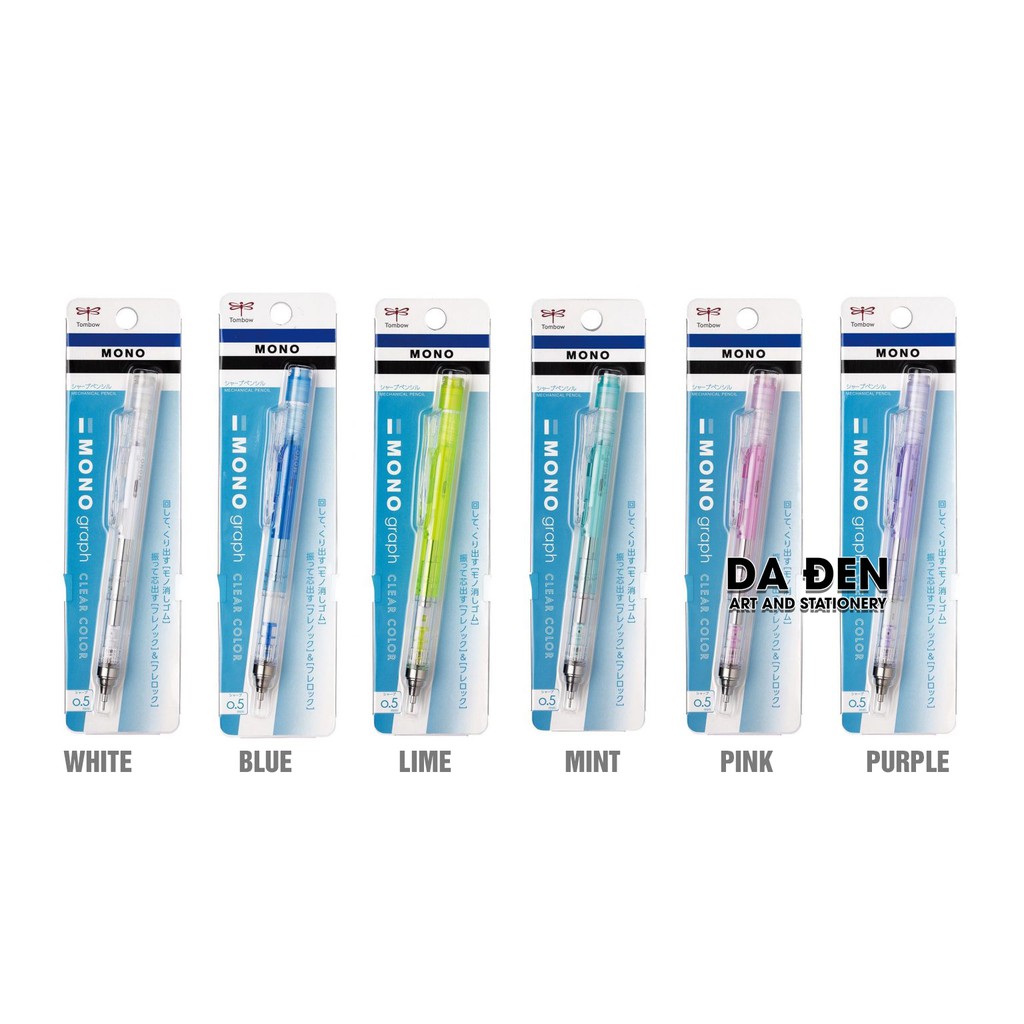 [DA ĐEN] Chì Tombow Mono Graph Phiên Bản Mới Clear Color